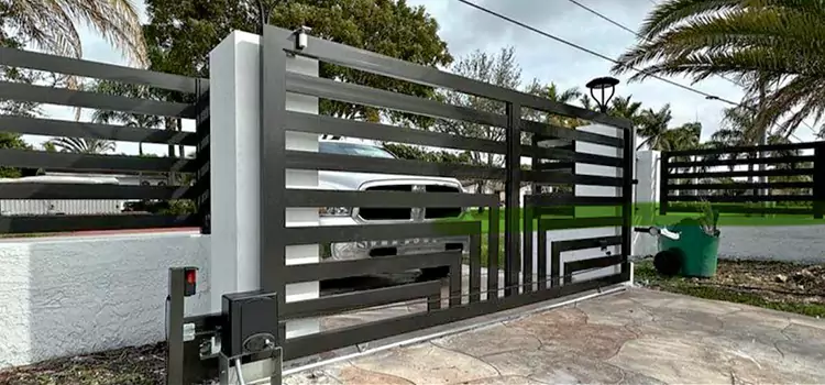 Automatic Driveway Gate Installation Green