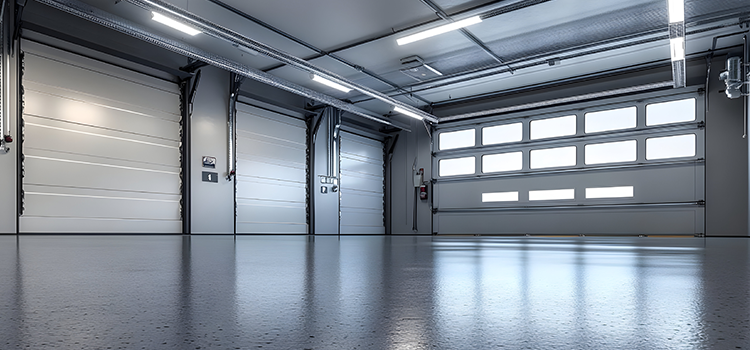 Sectional Industrial Doors Green