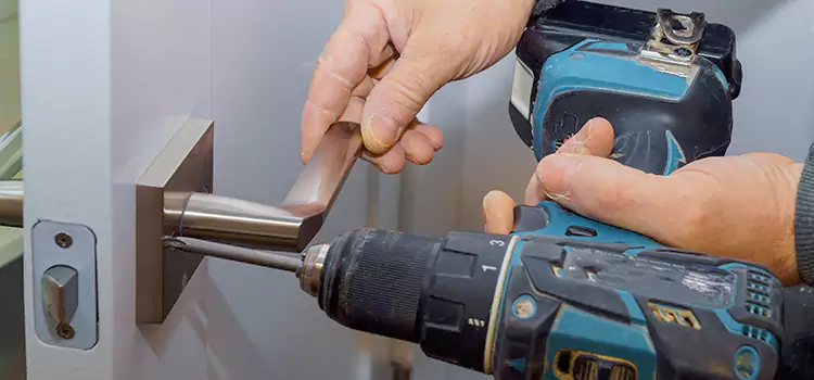 Security Door Lock Installation Green