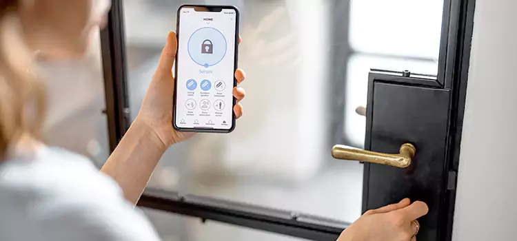 Fingerprint Door Lock Installation Green